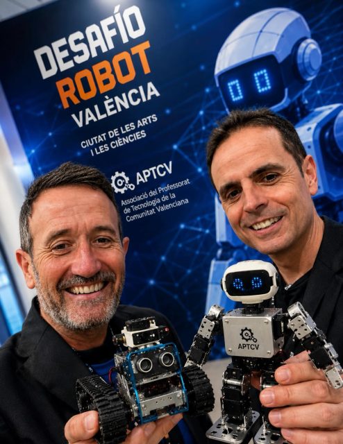 🚀🤖 Desafio Robot TOP hoy en acción 

Un placer compartir talento, innovación y mucha pasión por la tecnología junto a la  en #València.

El futuro ya está aquí… y viene sobre ruedas y con IA 😎⚡

#DesafioRobot #Robotica #STEM Innovacion Tecnologia Valencia APTCV IA Education Futuro