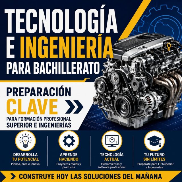 🚀⚙️ TECNOLOGIA I ENGINYERIA BATXILLERAT ⚙️🚀

🔹 Optativa clau per a accedir a Formació Professional Superior i Enginyeries.

💡 Aprén creant, dissenyant i resolent problemes reals.
🔧 Descobrix el funcionament de motors, sistemes mecànics, electrònica i tecnologia actual.
📚 Desenvolupa habilitats pràctiques que et preparen per al futur.

✅ Projectes reals
✅ Innovació i creativitat
✅ Tecnologia aplicada
✅ Base sòlida per a estudis tècnics i universitaris

🔥 Construïx hui les solucions del demà.

#Tecnologia #Enginyeria #Batxillerat #STEM #Futur